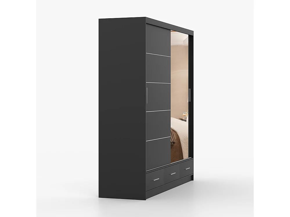 Armoire à portes coulissantes FLORENCE 203 cm