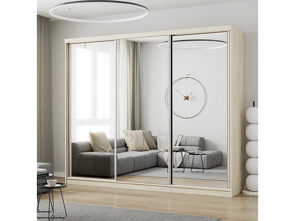 Armoire à portes coulissantes MILAN 203 cm