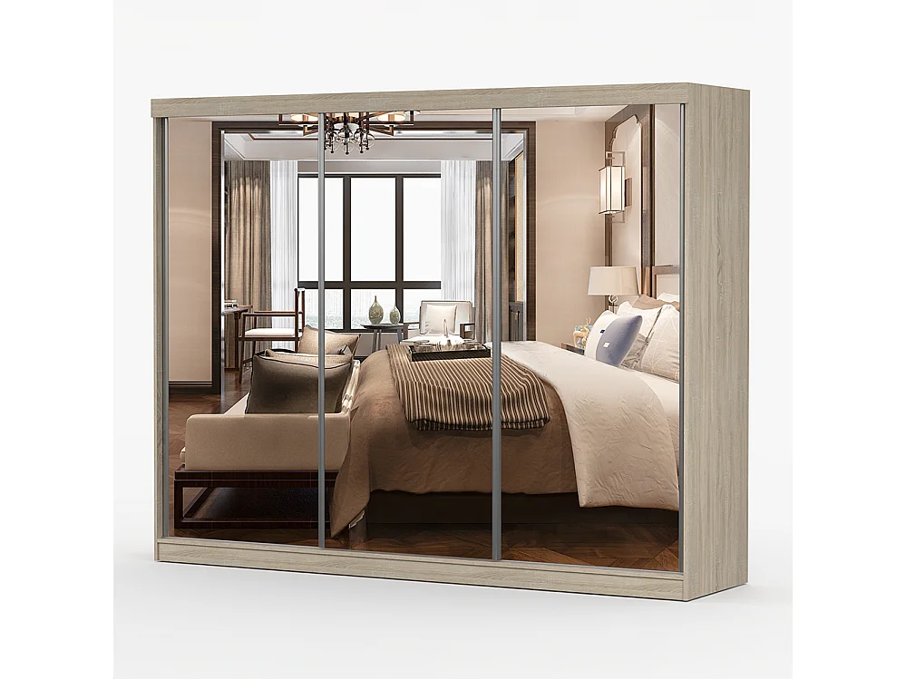Armoire à portes coulissantes MILAN 203 cm