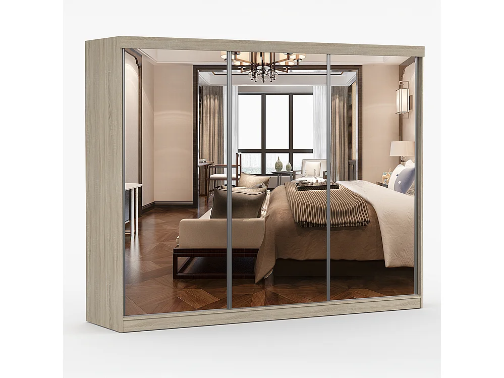 Armoire à portes coulissantes MILAN 203 cm