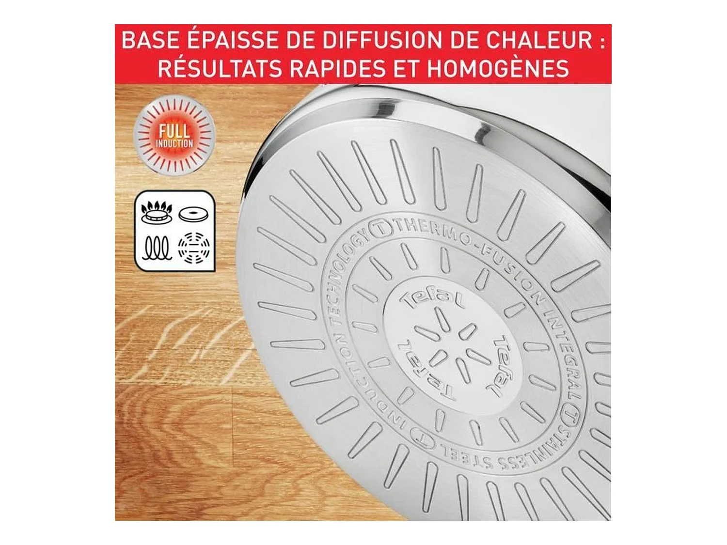 TEFAL Topf 36 cm Edelstahl