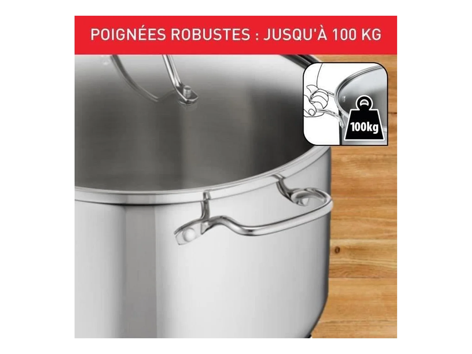 TEFAL Topf 36 cm Edelstahl