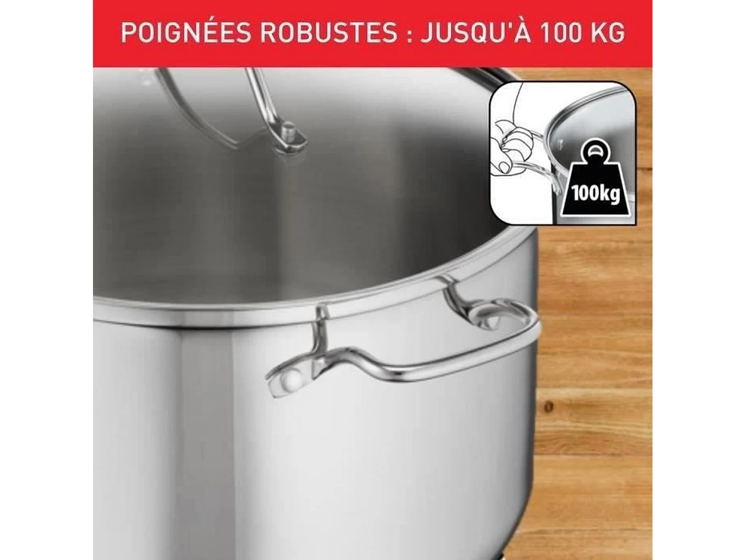 TEFAL Topf 36 cm Edelstahl