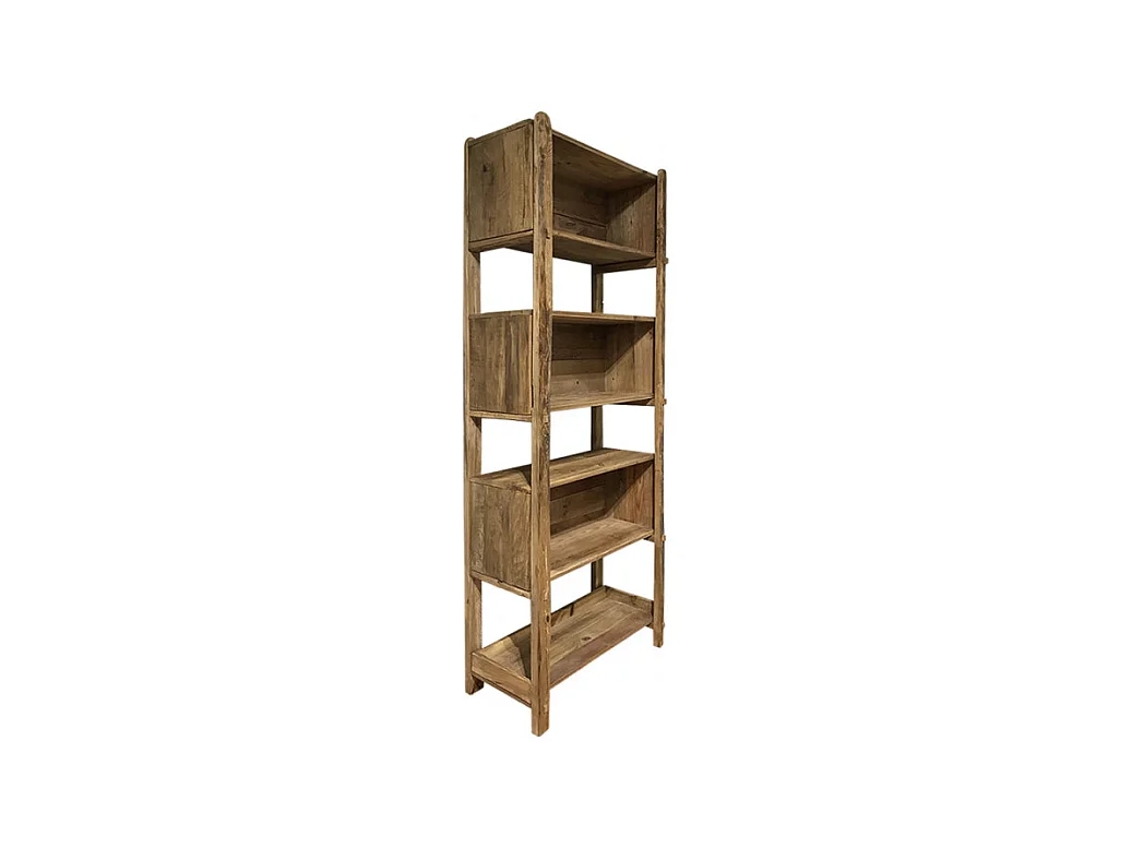Etagère bibliothèque 200 cm 3 niches bois pin recyclé - CHALET