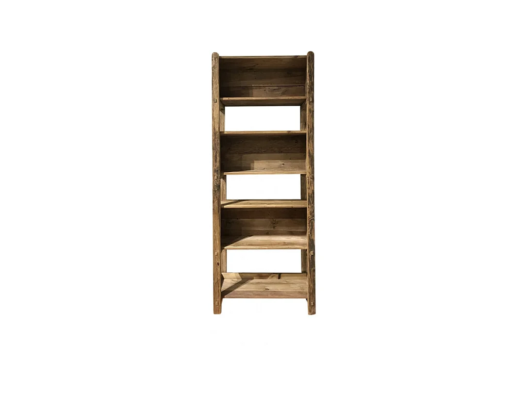 Etagère bibliothèque 200 cm 3 niches bois pin recyclé - CHALET