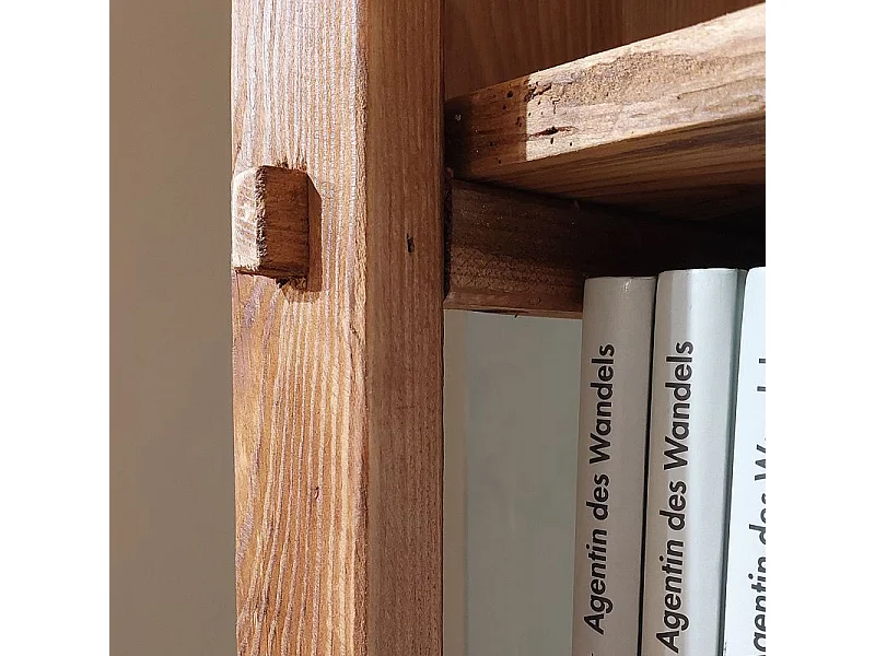 Etagère bibliothèque 200 cm 3 niches bois pin recyclé - CHALET