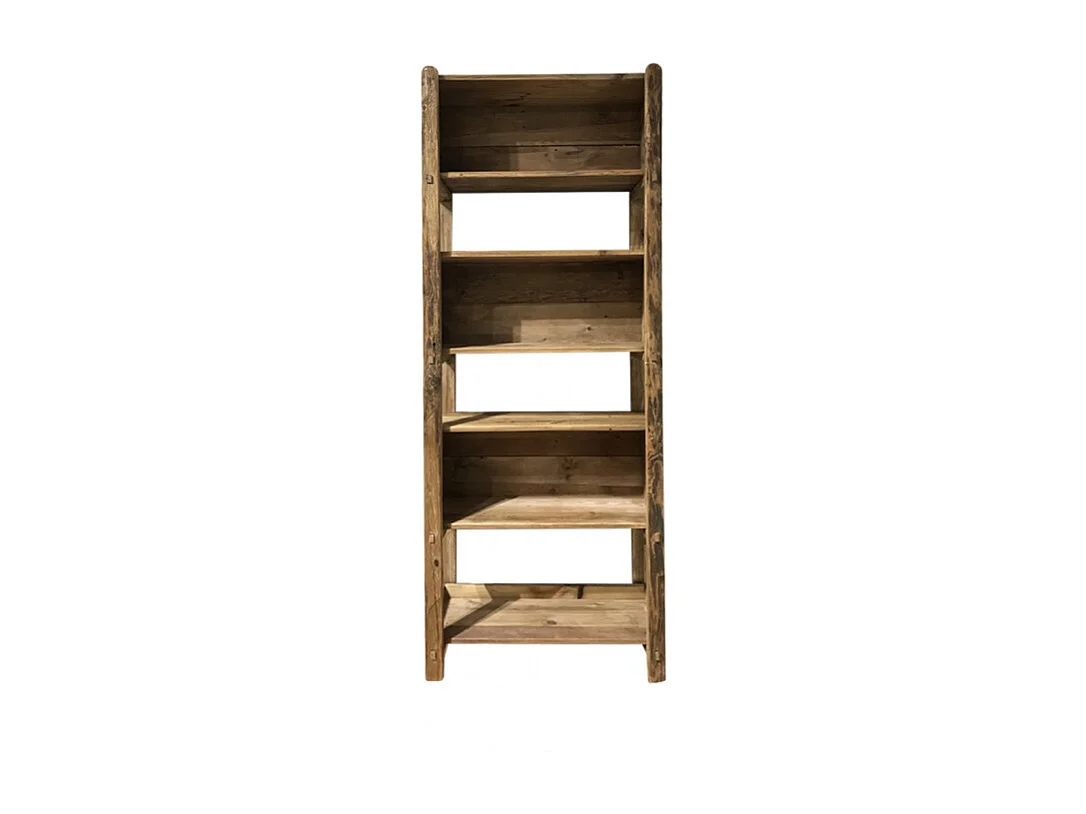 Etagère bibliothèque 200 cm 3 niches bois pin recyclé - CHALET