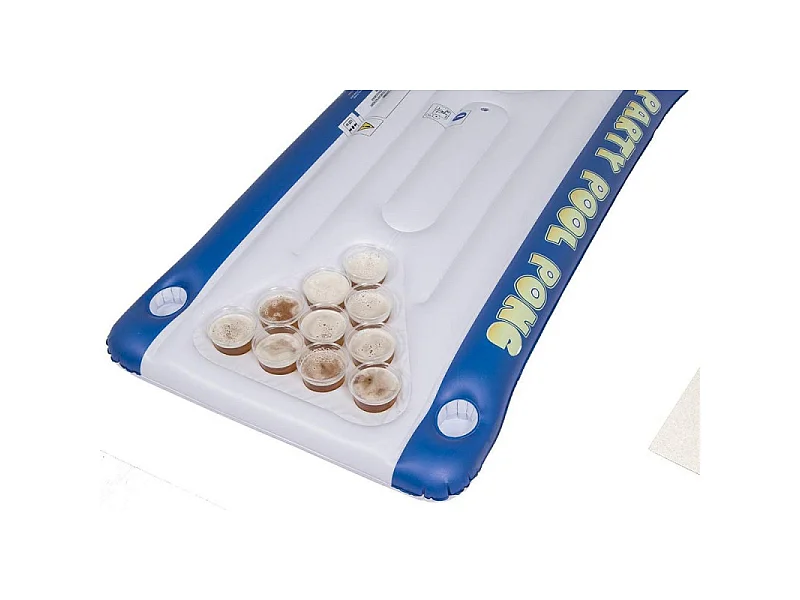 Matelas de jeu gonflable Pool Pong - Multicolore - L 152 x l 76 x H 15 cm