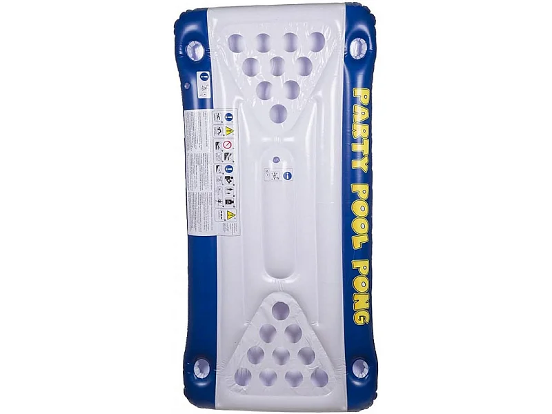 Matelas de jeu gonflable Pool Pong - Multicolore - L 152 x l 76 x H 15 cm