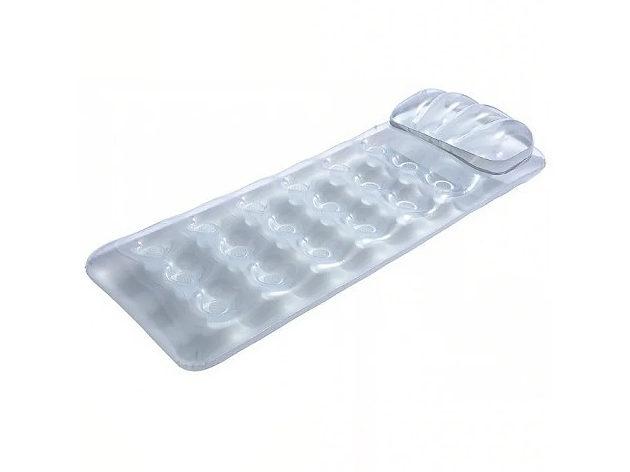 Matelas gonflable - Metal Tech - 188 x 71 cm - Gris avec oreiller intégré