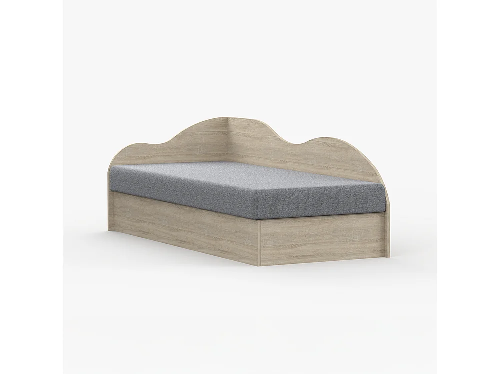 Bett 90×200 SOLO grau (Aragon 93)