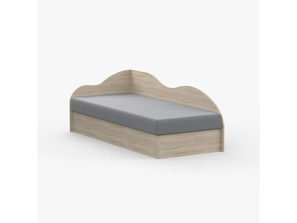 Bett 90×200 SOLO grau (Aragon 93)