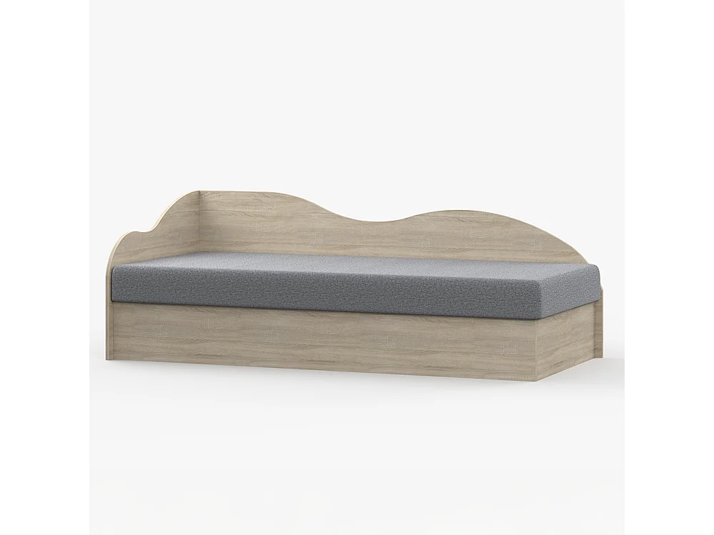 Bett 90×200 SOLO grau (Aragon 93)