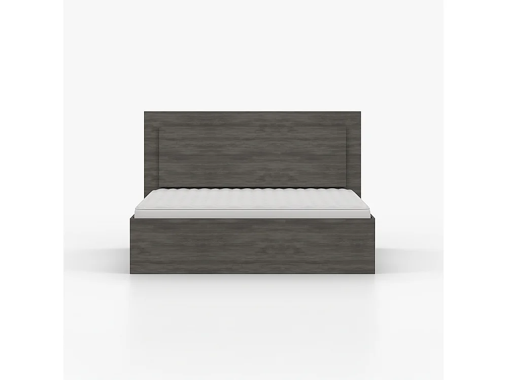 Bett 160×200 LATTE 51, Schwarze Norwegische Kiefer