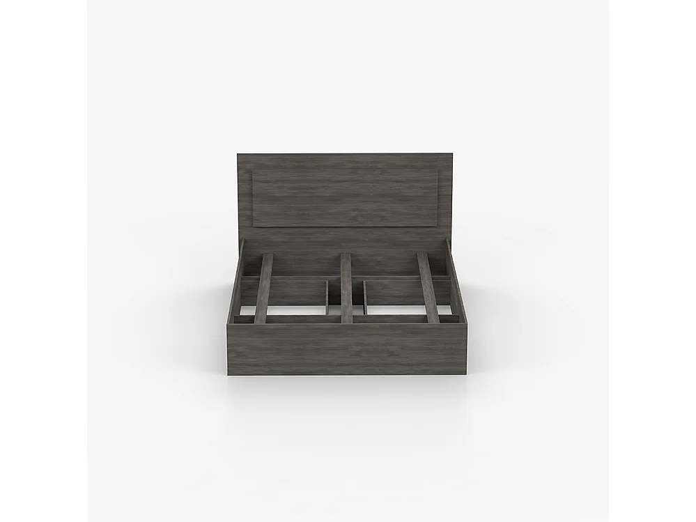 Bett 160×200 LATTE 51, Schwarze Norwegische Kiefer