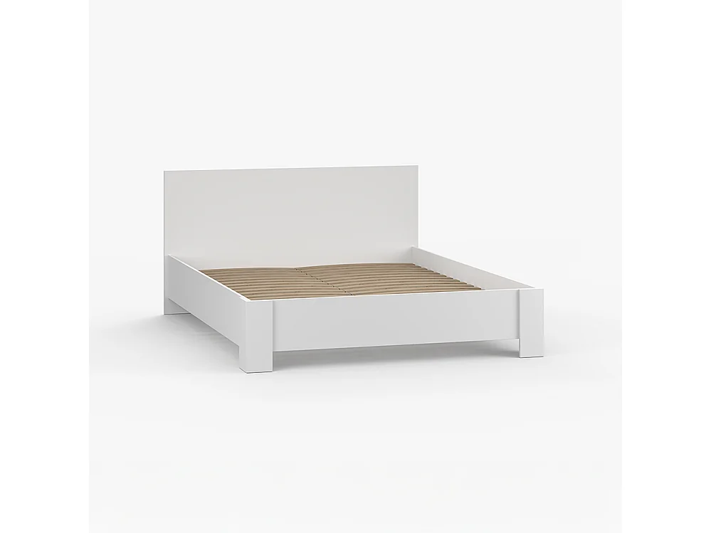 Lit 160×200 MEDIOLAN 02, Blanc