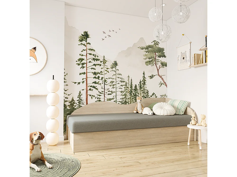 Lit 80×200 SOLO gris (Aragon 93)