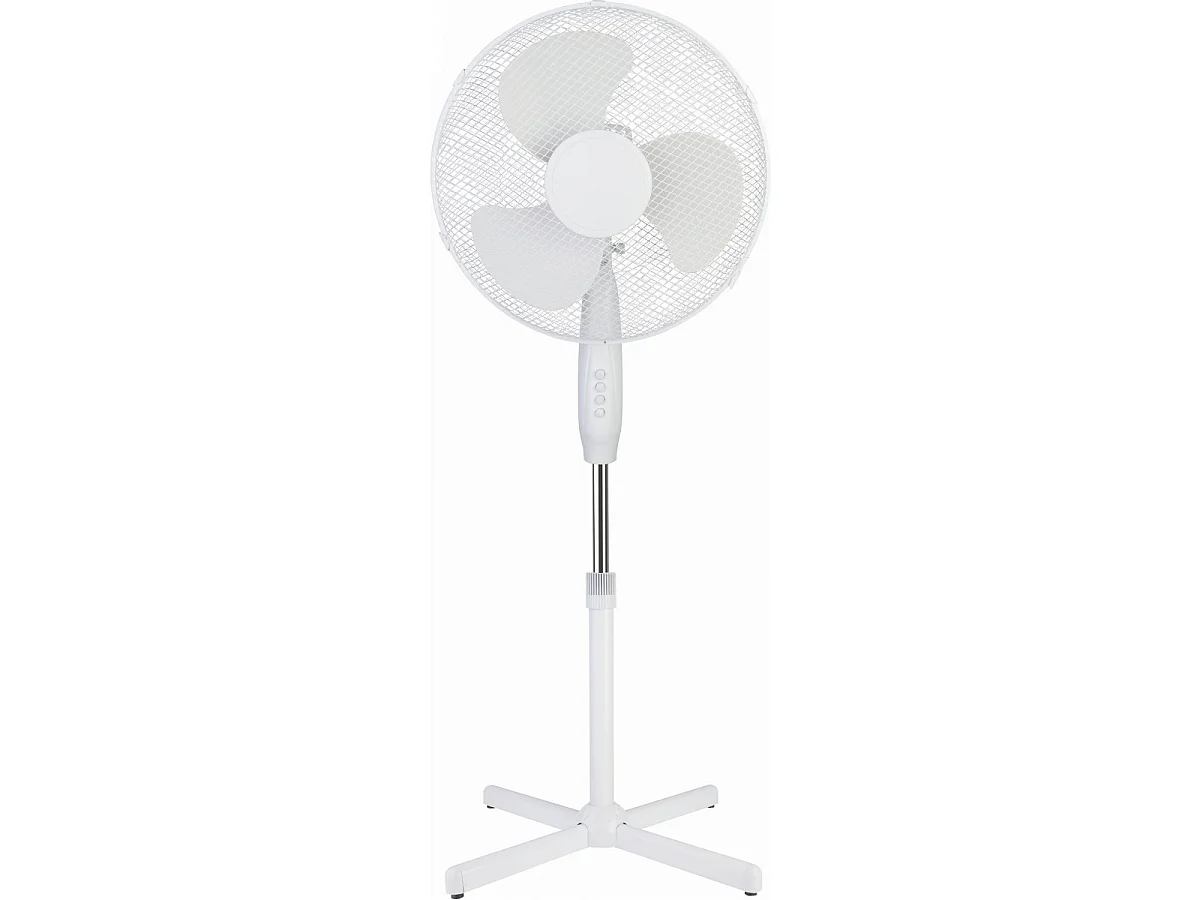 Profil 40cm 55W 3-Stufen Weißer Standventilator - Teleskopständer