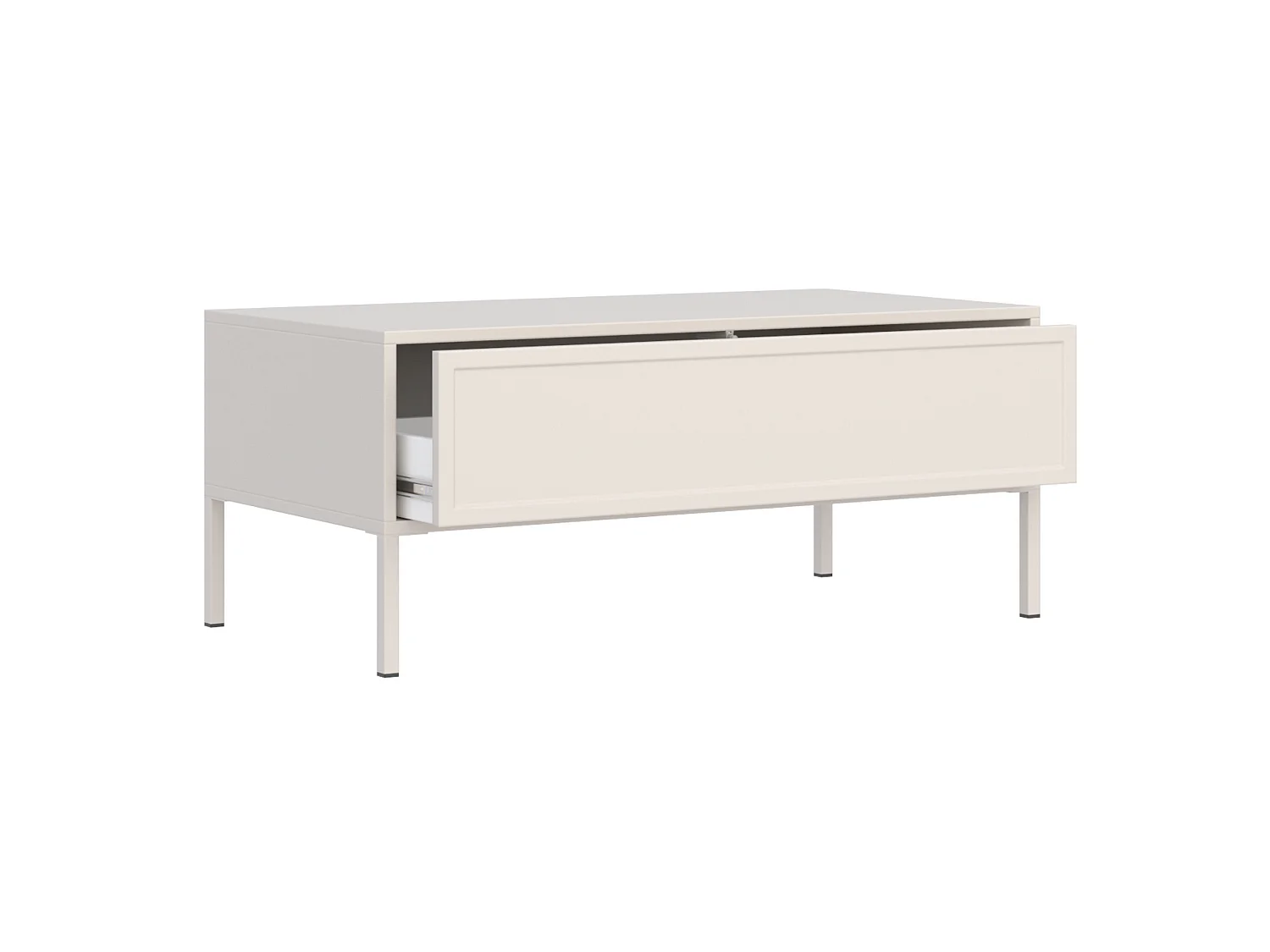 Couchtisch mit Schublade – kaschmir – 100x50 cm – VELVETO