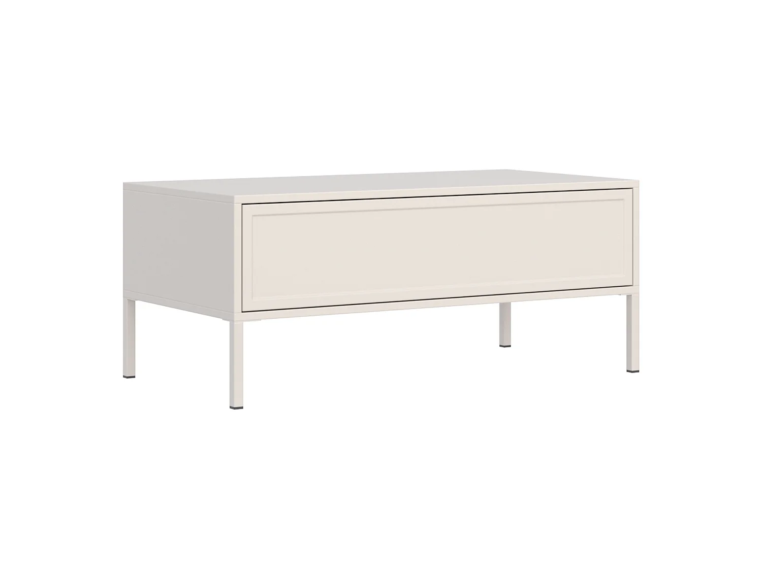 Couchtisch mit Schublade – kaschmir – 100x50 cm – VELVETO