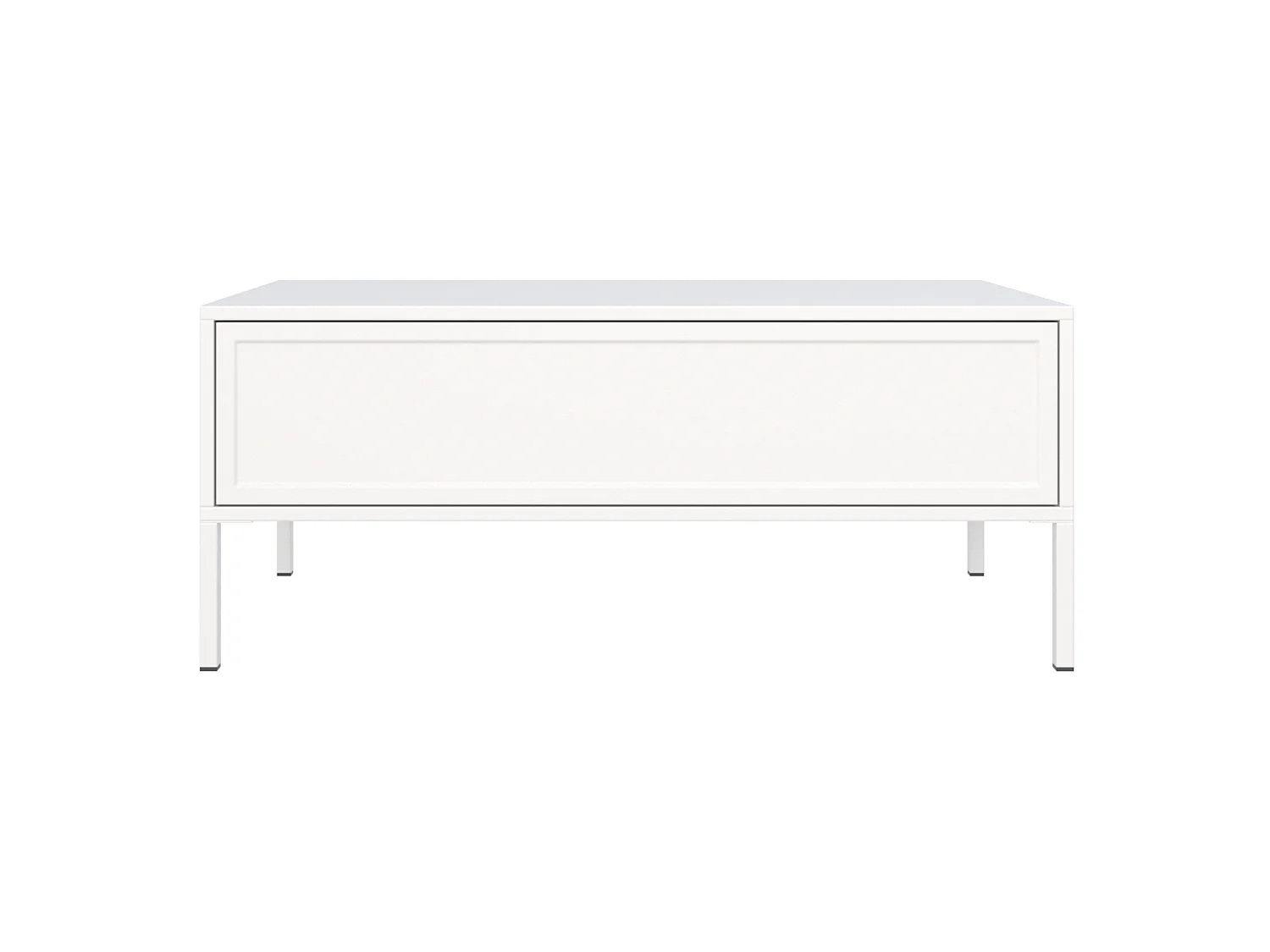 Table basse avec tiroir – blanc – 100x50 cm – VELVETO