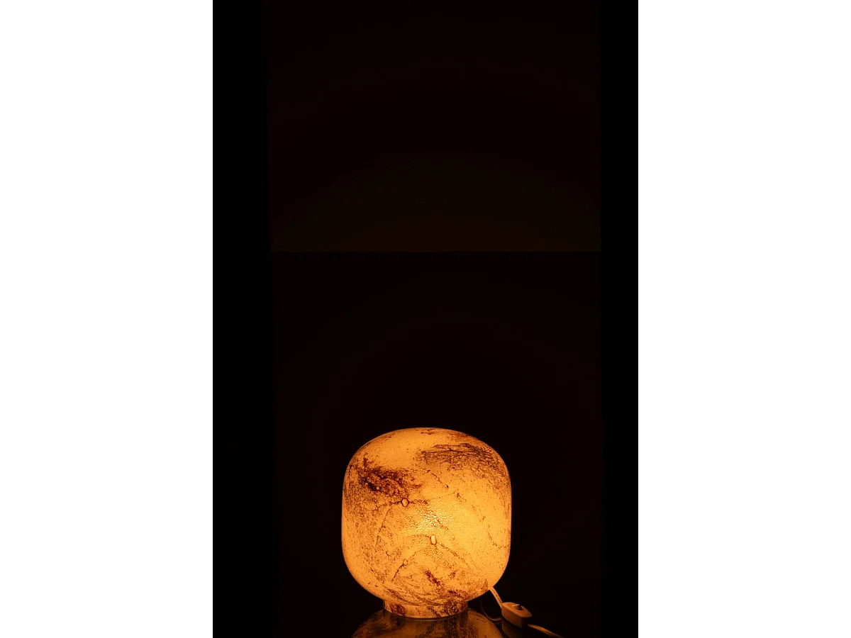 Lampe à Poser en Verre "Bola" 21cm Multicolore