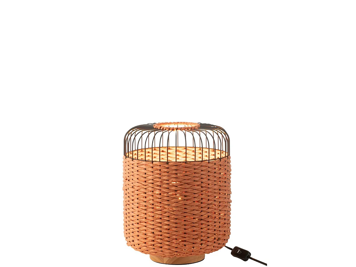 Lampe à Poser en Métal "Eldon" 34cm Orange