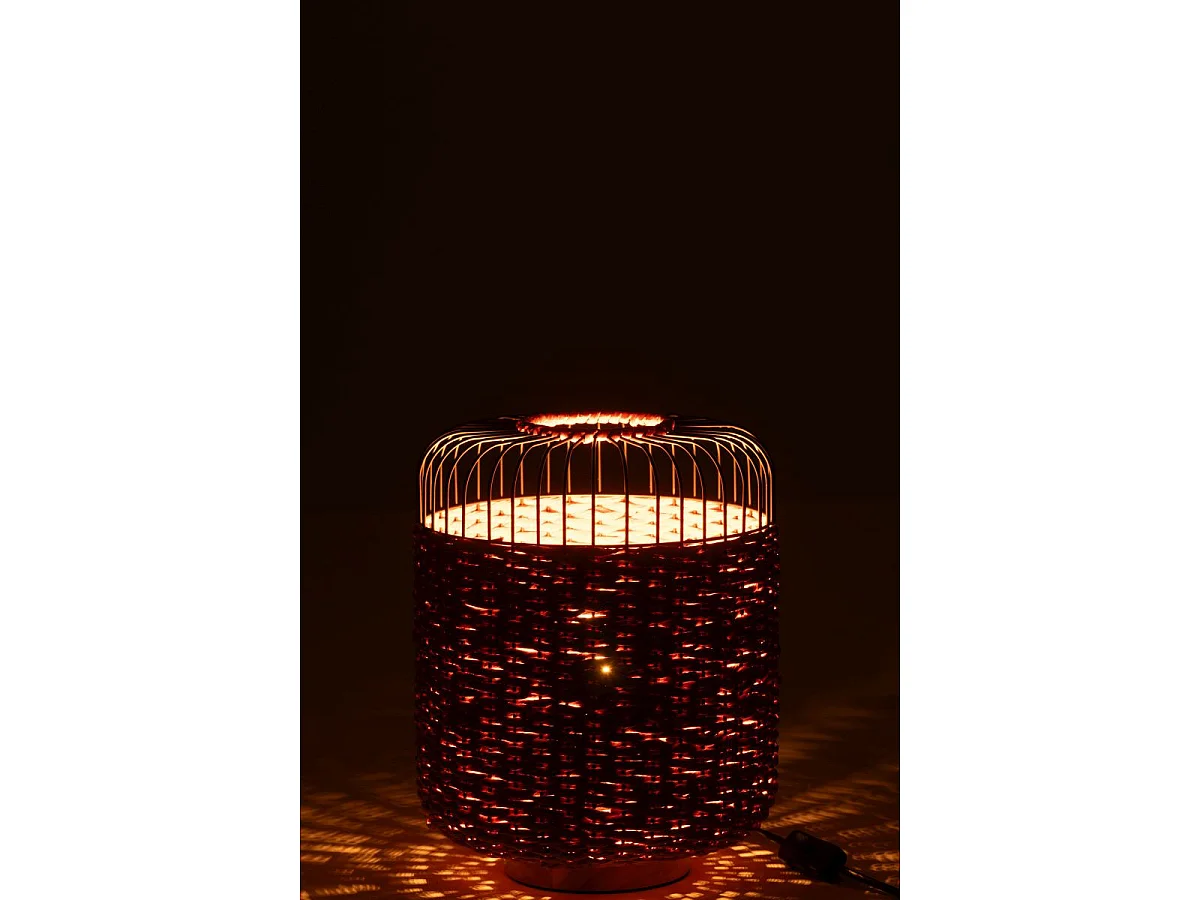 Lampe à Poser en Métal "Eldon" 34cm Orange