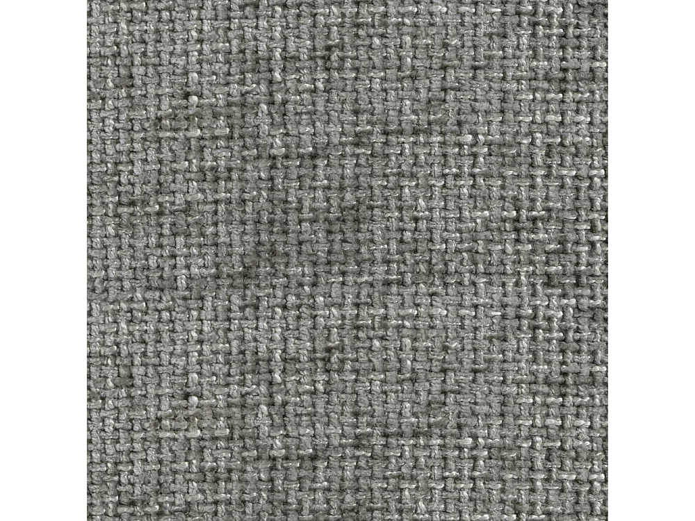 Bocca - Canapé droit 3 places en tissu à dossier capitonné - Gris