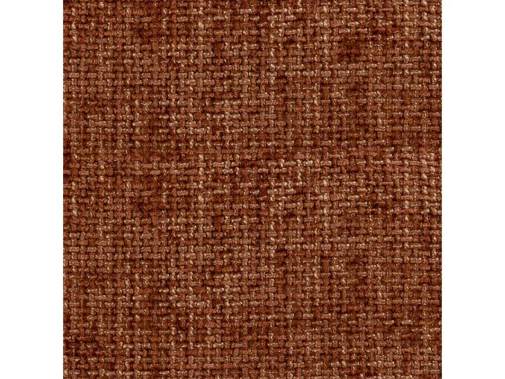 Bocca - Canapé droit 3 places en tissu à dossier capitonné - Rouille