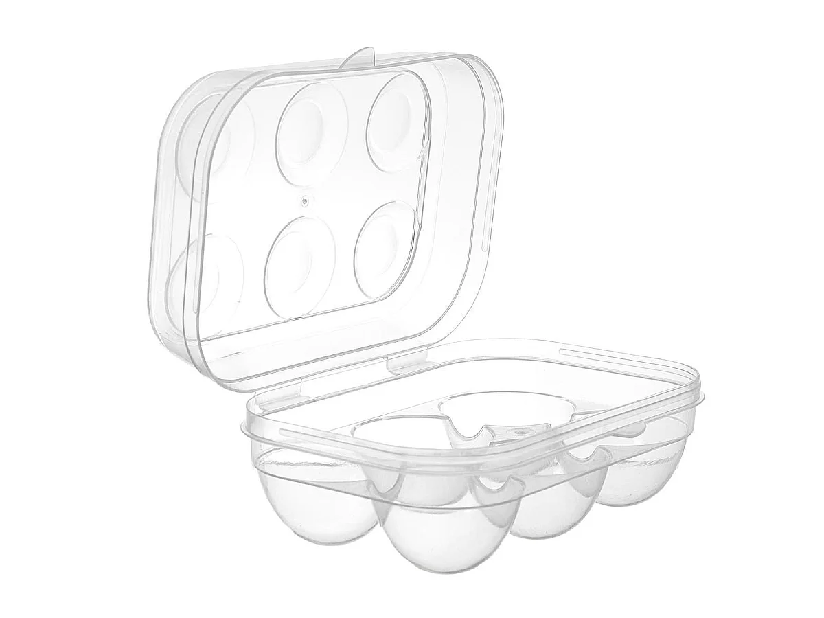 Boite à oeufs 6 compartiments en plastique transparente
