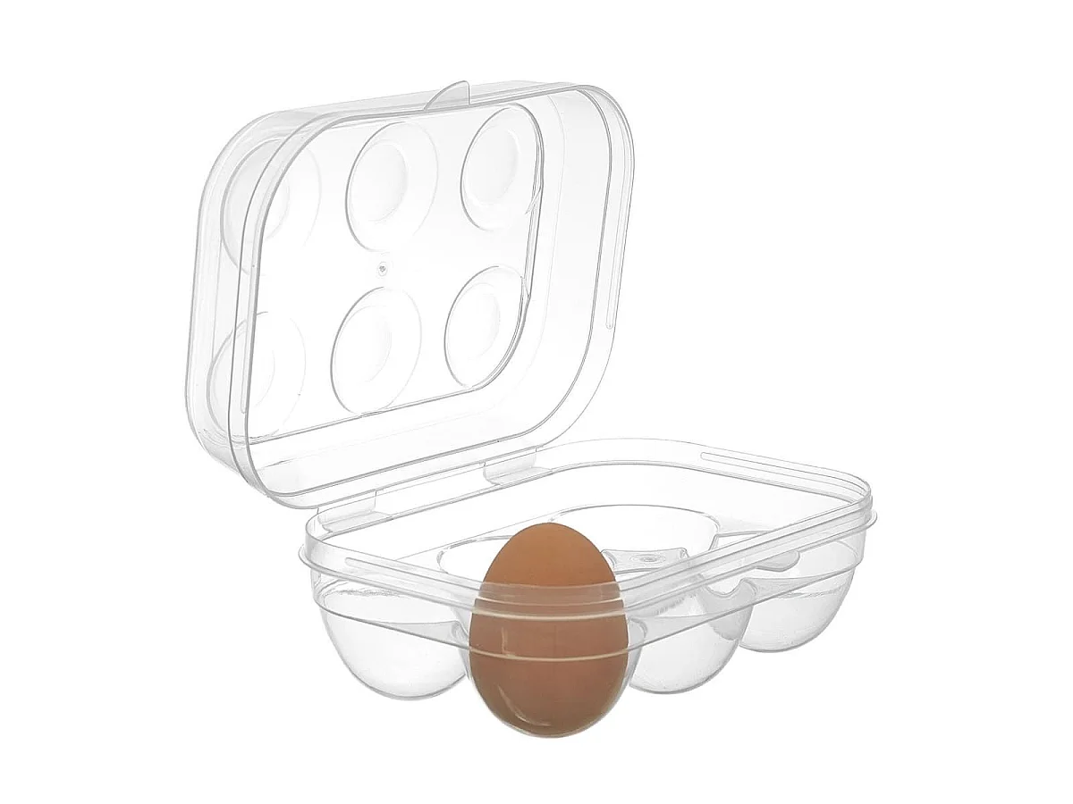Boite à oeufs 6 compartiments en plastique transparente