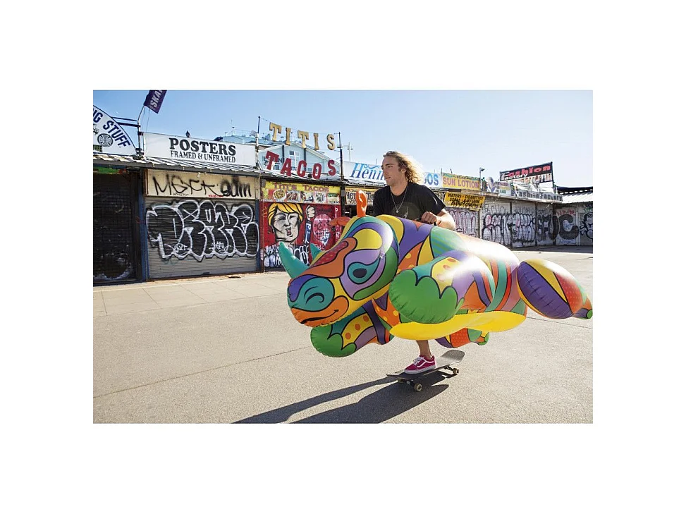 Rhinocéros gonflable Bestway Pop Art 201x102 cm