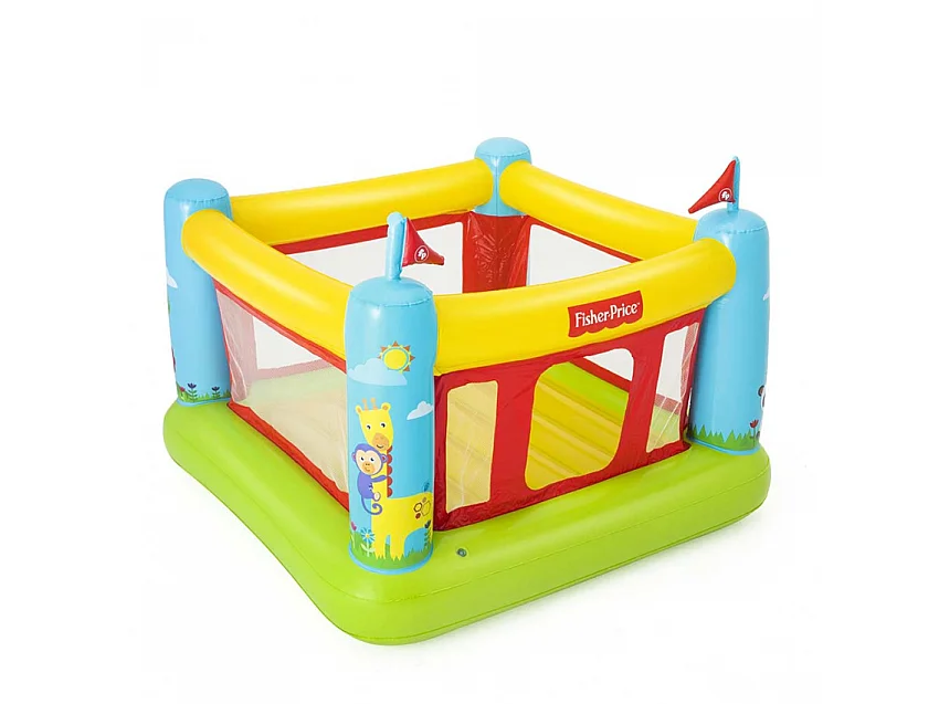 Trampoline gonflable pour enfants Bouncestatic Fisher-Price Bestway 93553