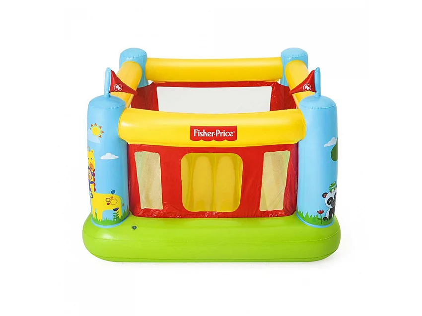 Trampoline gonflable pour enfants Bouncestatic Fisher-Price Bestway 93553