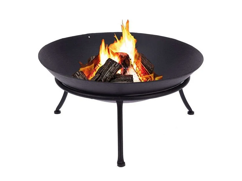 Brasero métal D57 noir sur pieds