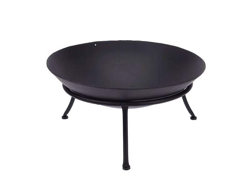 Brasero métal D57 noir sur pieds