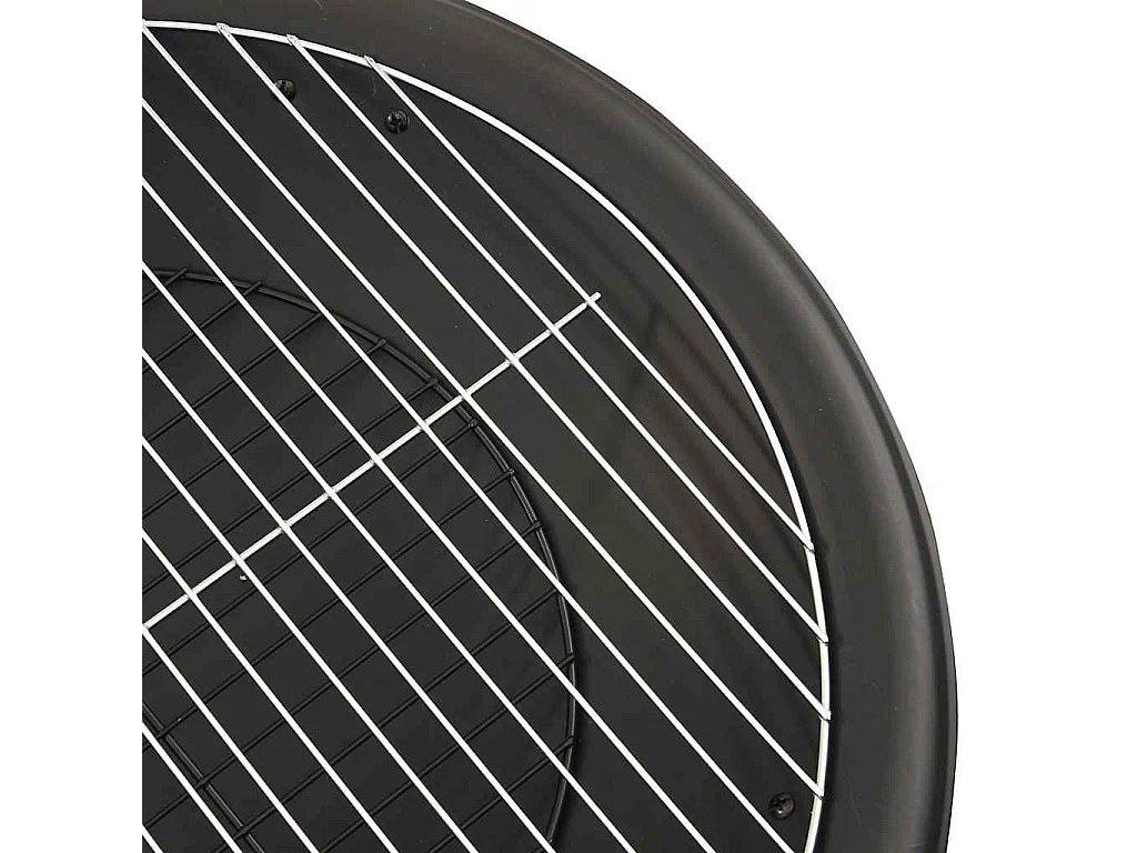 Vuurschaal en barbecue 2-in-1 met pook 56x56x49 cm staal