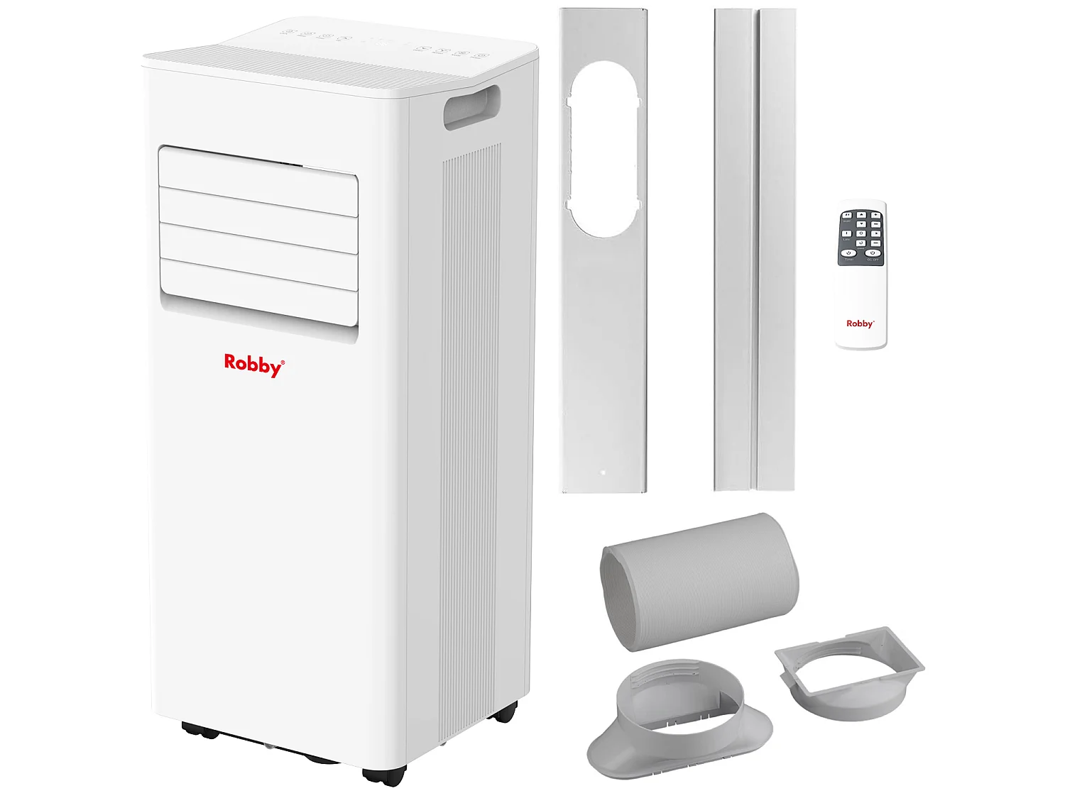 Robby Climatiseur mobile 2050w avec kit fenêtre - ROAC7W