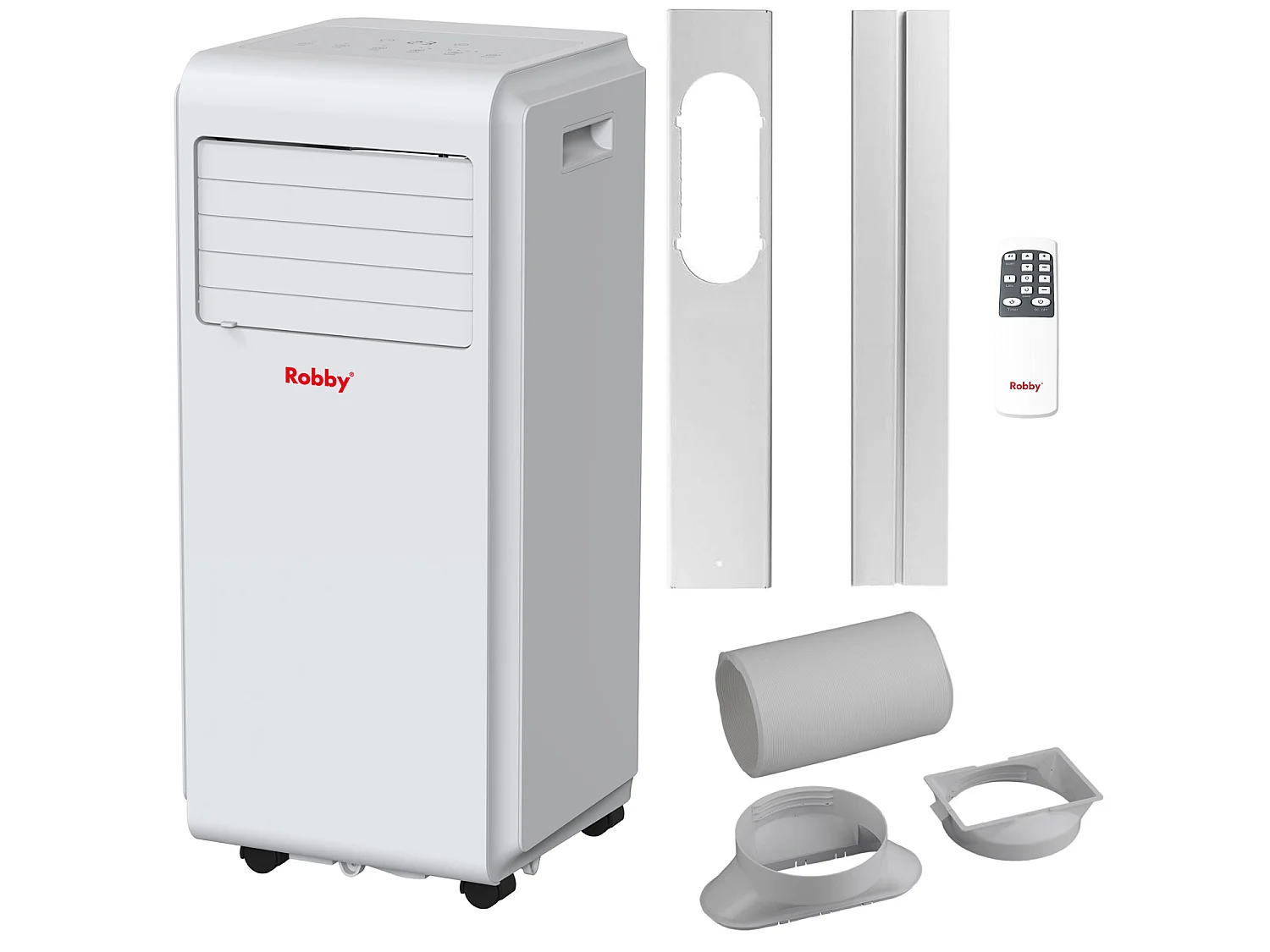 Robby Climatiseur mobile reversible 2600w avec kit fenêtre - ROAC9HW