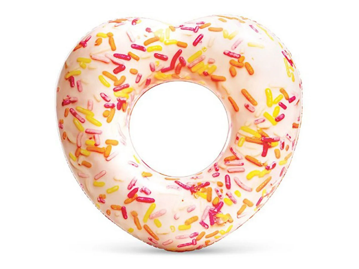 Bouée Gonflable Cœur "Donut" 94cm Multicolore
