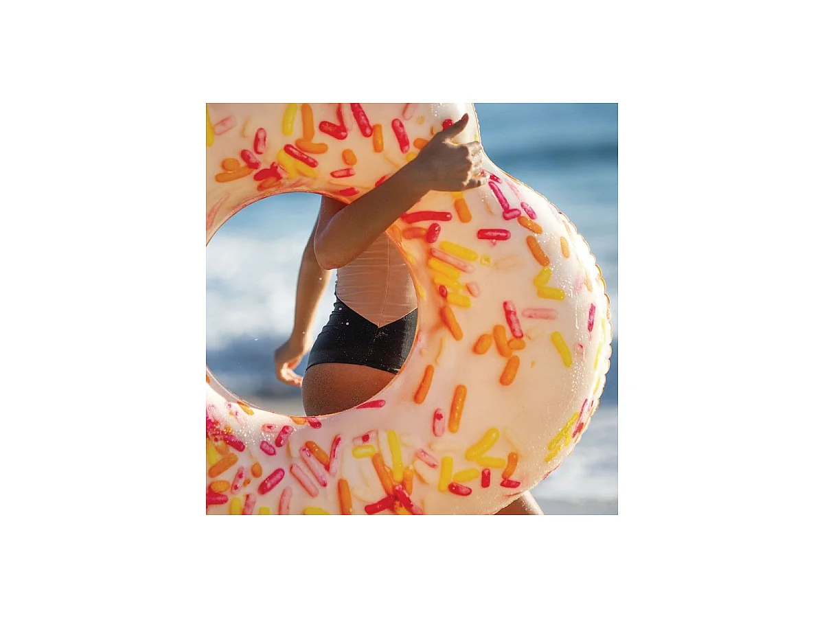 Bouée Gonflable Cœur "Donut" 94cm Multicolore