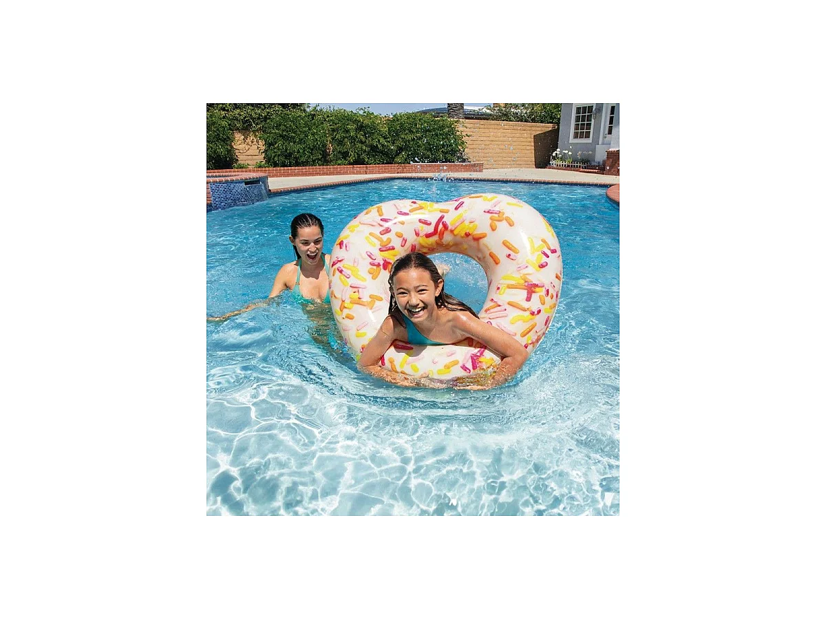 Bouée Gonflable Cœur "Donut" 94cm Multicolore