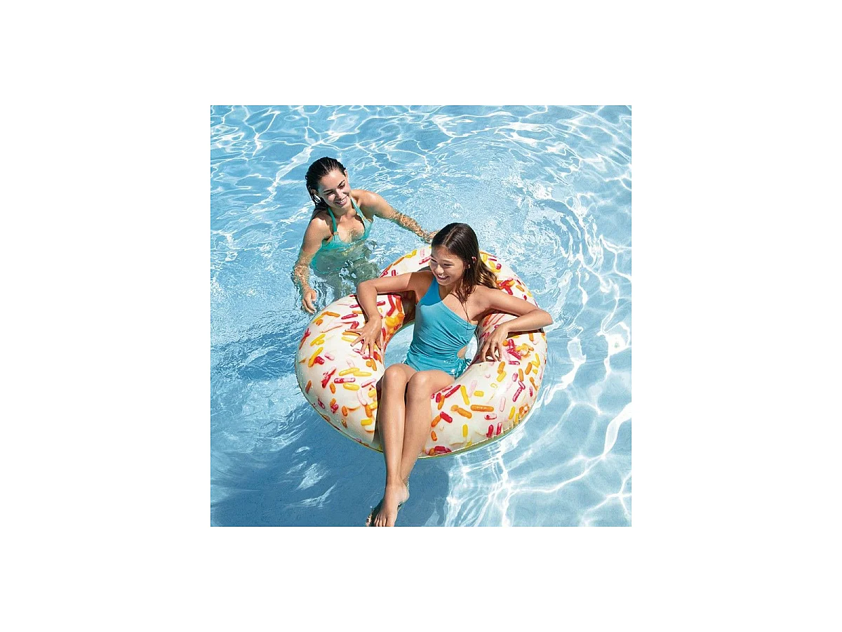 Bouée Gonflable Cœur "Donut" 94cm Multicolore
