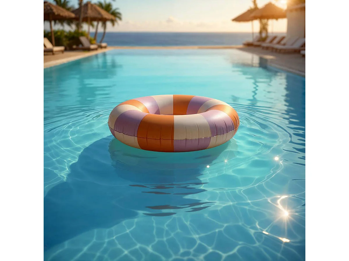 Bouée Gonflable "Poolside" 106cm Multicolore