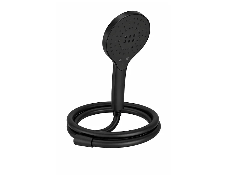 Pommeau de douche 3 jets JACOB DELAFON Metro signature noir mat + flexible