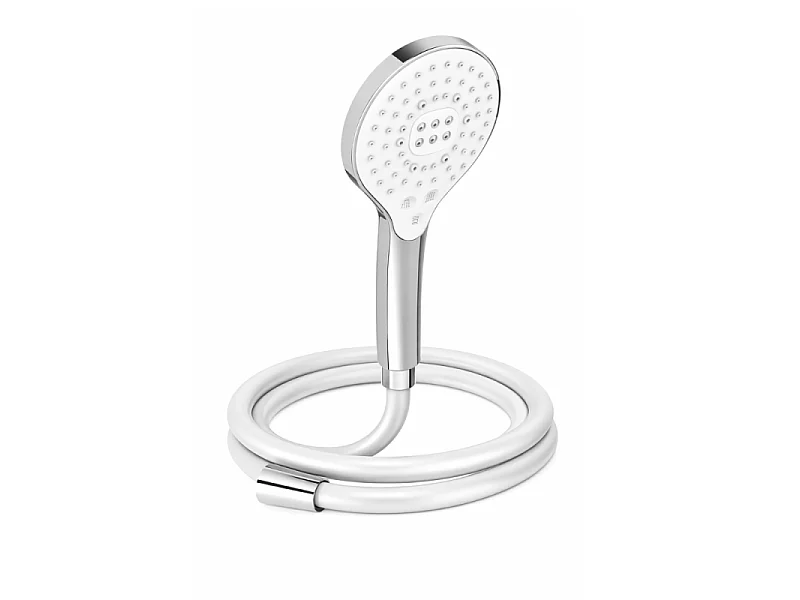 Pommeau de douche 3 jets JACOB DELAFON Metro signature chromé + flexible