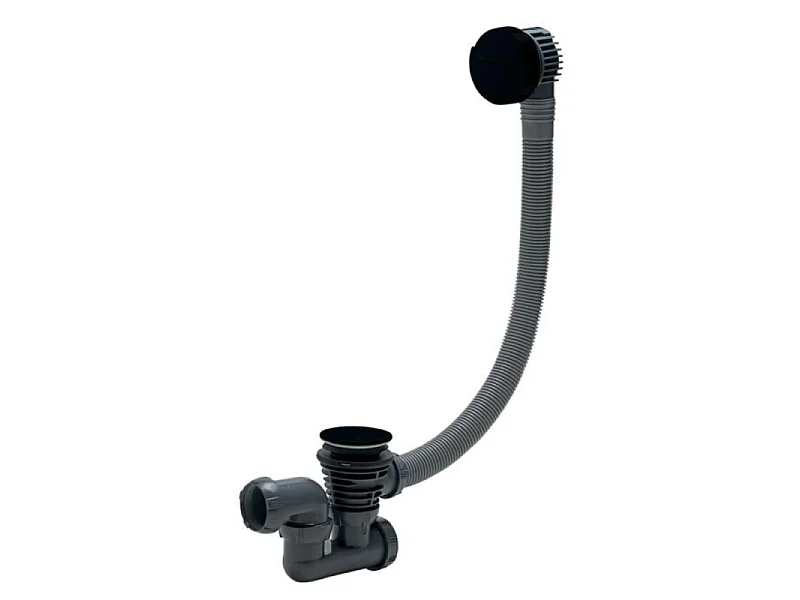 Baignoire droite 170 X 75 JACOB DELAFON Brive avec vidage noir mat