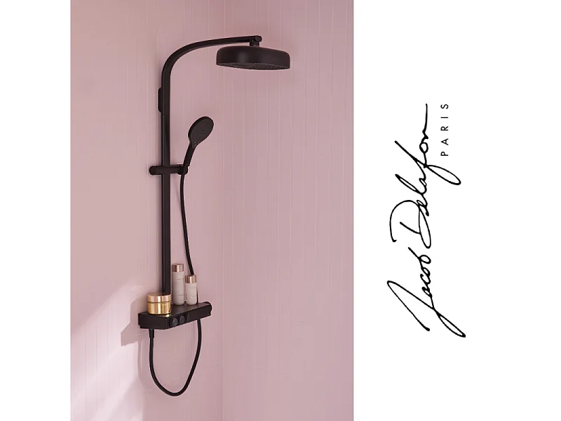 Pommeau de douche 3 jets JACOB DELAFON Metro signature noir mat