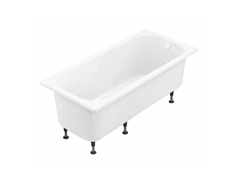 Baignoire droite 170 X 75 JACOB DELAFON Brive avec vidage blanc